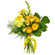 Желтый букет из роз и хризантем. Фиджи